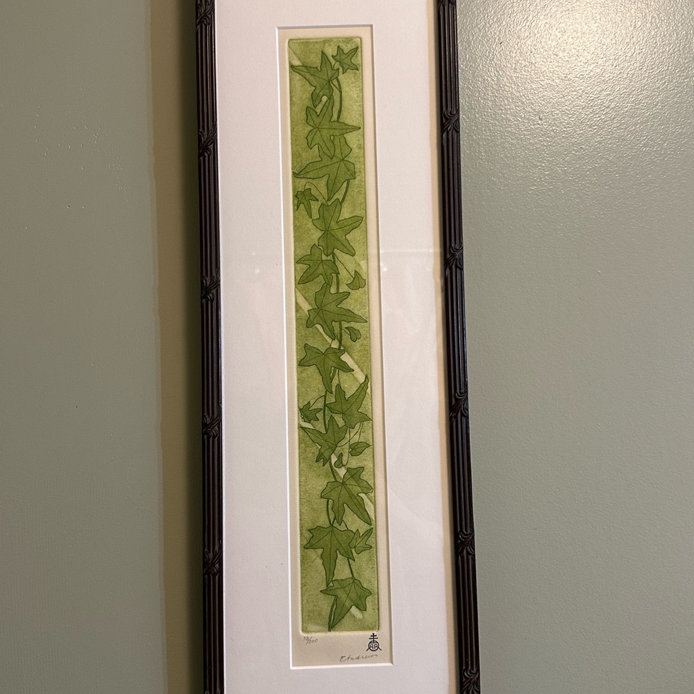 Framed Green Leaf Art Print
